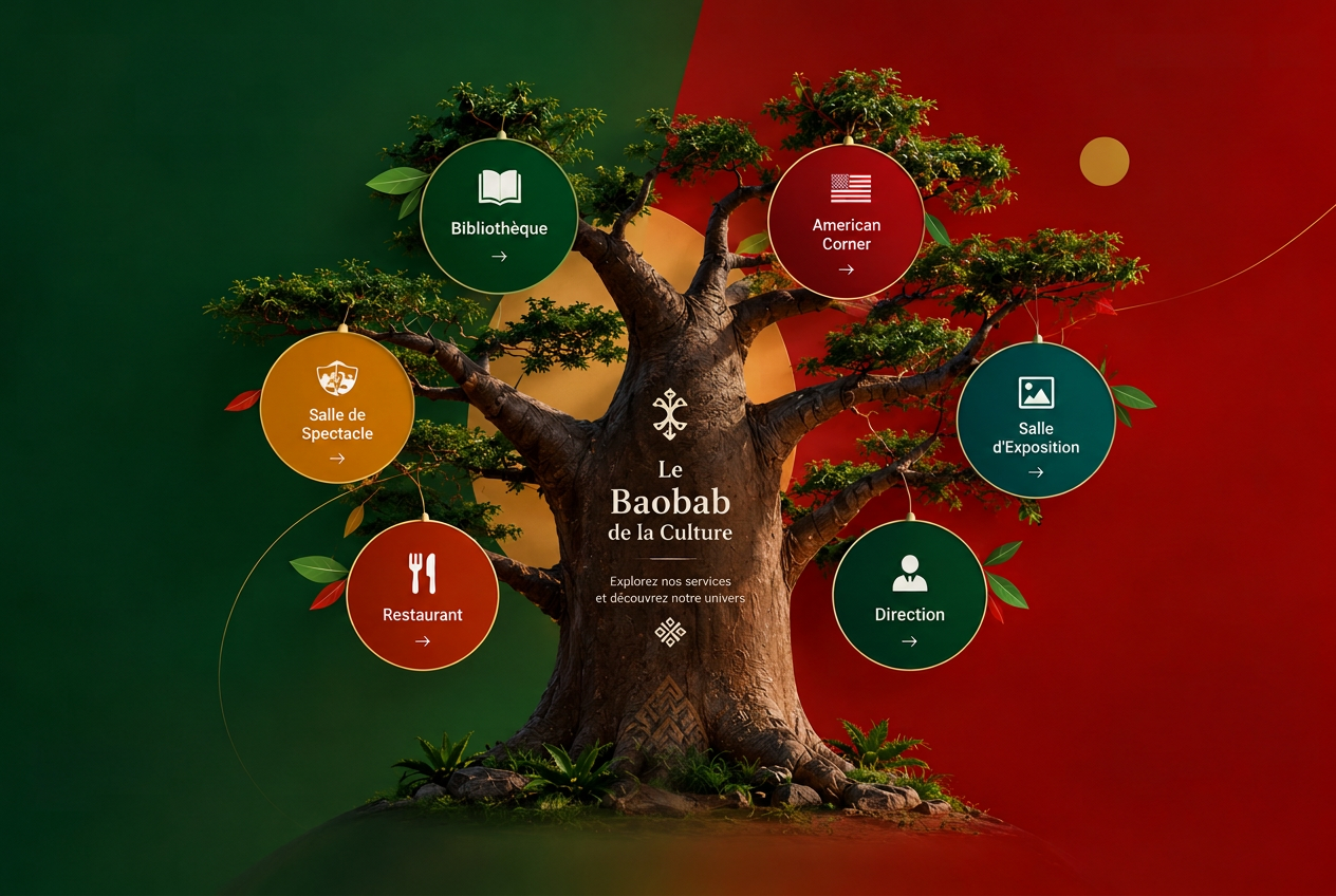 Le Baobab de la Culture — explorez les espaces du centre